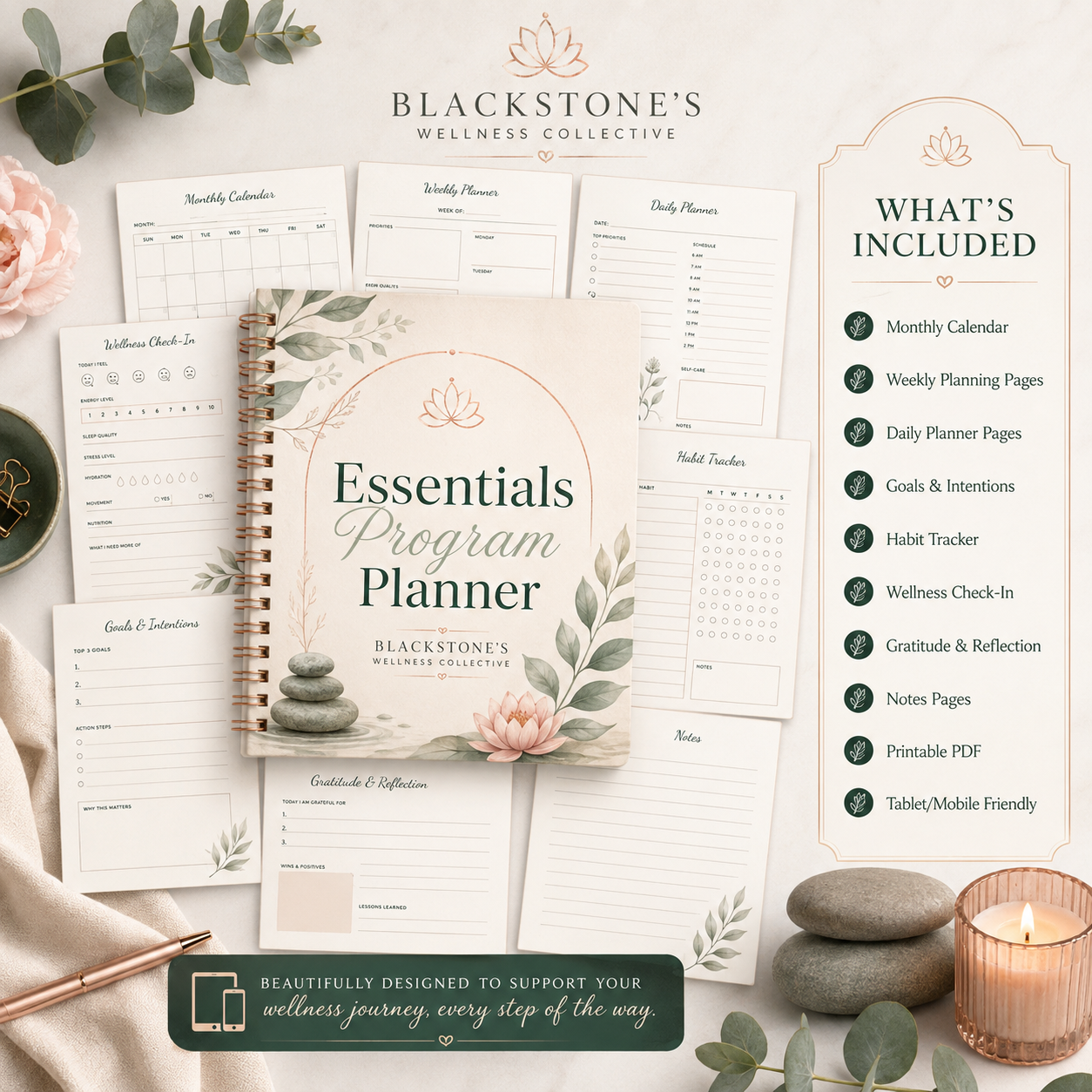 Blackstone's Wellness Collective Essential Wellness Planner